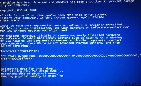 10 รหัสข้อผิดพลาดหน้าจอสีน้ำเงินทั่วไปของ Windows 10 (รหัส STOP) และวิธีการแก้ไข