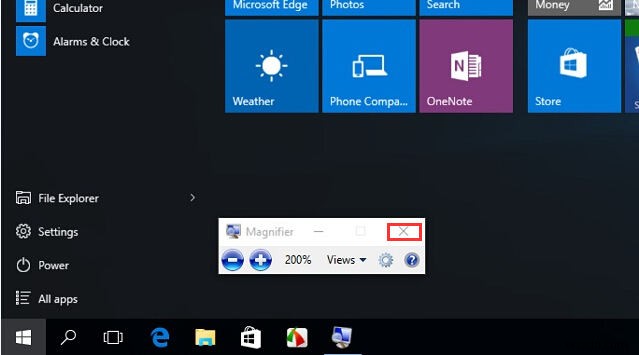 วิธีปิดแว่นขยายใน Windows 10