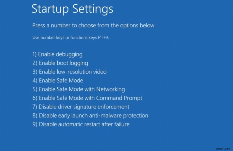 วิธีเปิดใช้งาน F8 Safe Mode ใน Windows 10 Boot Menu