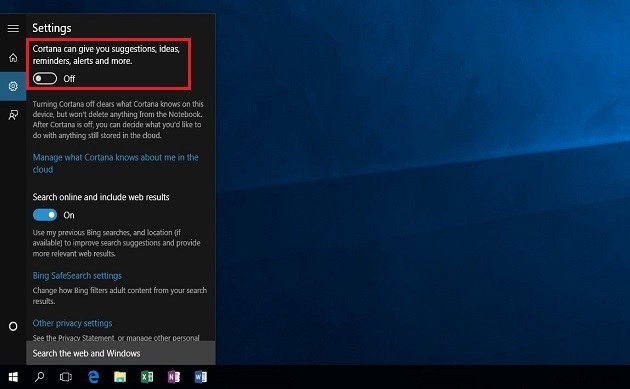 วิธีเปิดและปิด Cortana ใน Windows 10 
