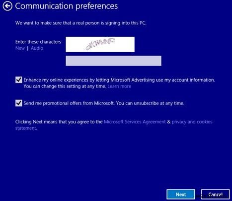 วิธีการเปลี่ยนบัญชีในเครื่องเป็นบัญชี Microsoft ใน Windows 8.1