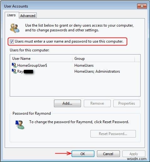 เข้าสู่ระบบโดยอัตโนมัติ Windows 8.1/8/7 โดยไม่ต้องป้อนรหัสผ่าน