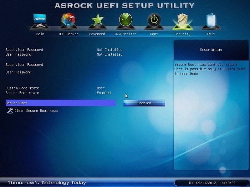 วิธีการที่รวดเร็วและง่ายดาย:ปิดใช้งาน UEFI Secure Boot ใน Windows 8.1/8