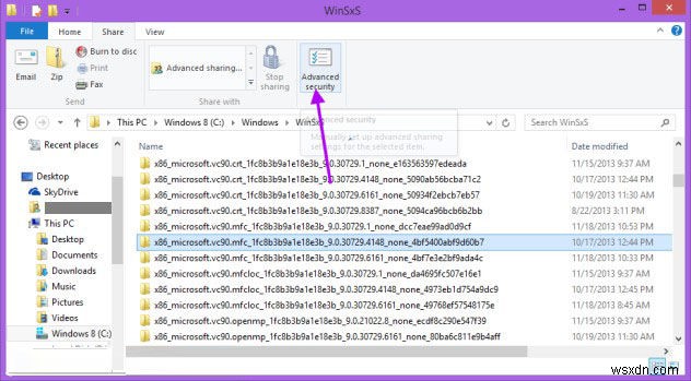 วิธีการเพิ่ม Take Ownership to Context Menu ใน Windows 8.1/8