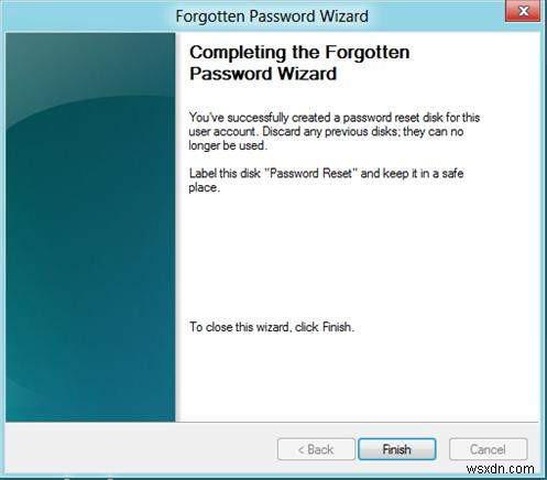 วิธีง่ายๆ ในการสร้างรหัสผ่าน Windows 8.1 รีเซ็ตดิสก์