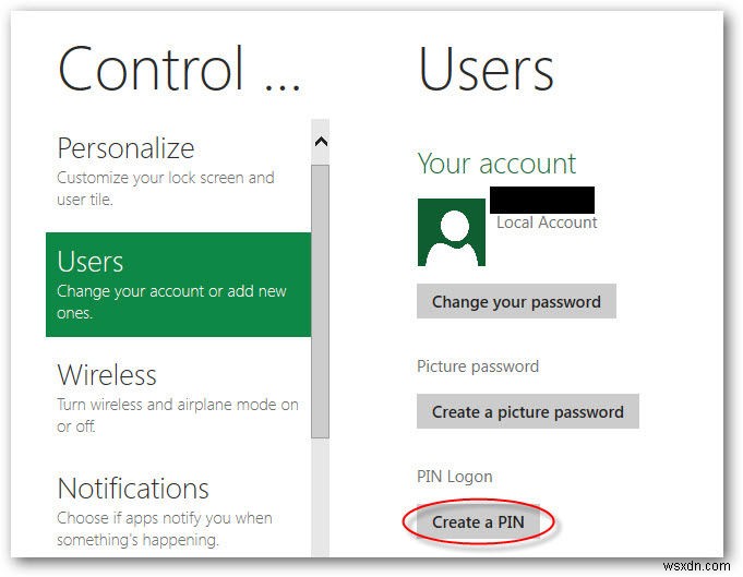 วิธีตั้งค่าการเข้าสู่ระบบด้วย PIN ใน Windows 8