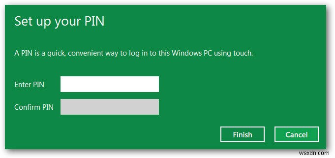 วิธีตั้งค่าการเข้าสู่ระบบด้วย PIN ใน Windows 8