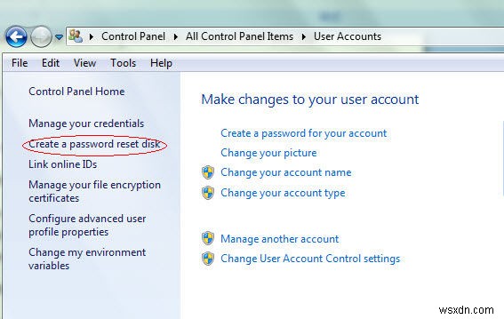 วิธีการสร้างดิสก์รีเซ็ตรหัสผ่านของ Windows สำหรับ Windows 8, 7, Vista, XP?