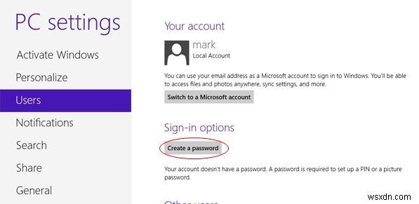 วิธีสร้างรหัสผ่านเพื่อป้องกัน Windows 8 ของคุณ