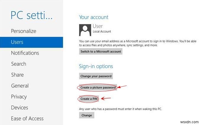 วิธีสร้างรหัสผ่านเพื่อป้องกัน Windows 8 ของคุณ