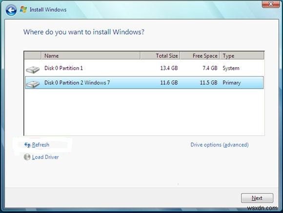 สาเหตุและแนวทางแก้ไขสำหรับการติดตั้ง Windows 7 โดยไม่รู้จักฮาร์ดไดรฟ์