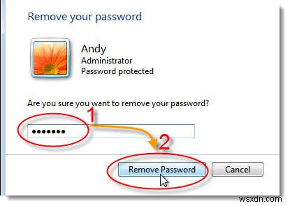 วิธีลบรหัสผ่านสำหรับเข้าสู่ระบบ Windows 7