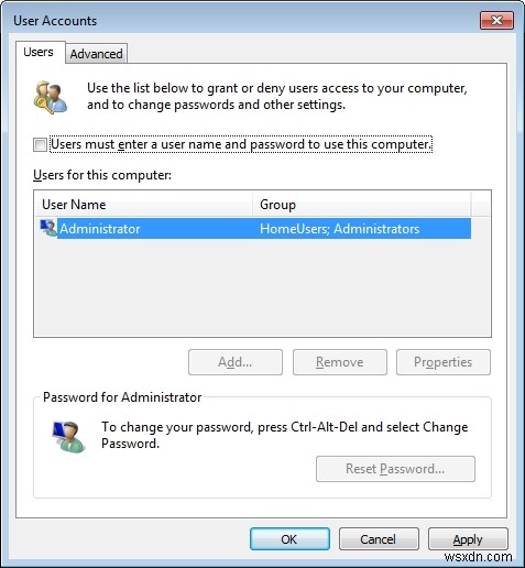2 สถานการณ์และวิธีแก้ไขเพื่อปิดใช้งานรหัสผ่าน Windows 7 เมื่อเริ่มต้น