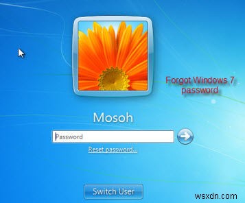 วิธีแบ่งรหัสผ่าน Windows 7 จากเซฟโหมด