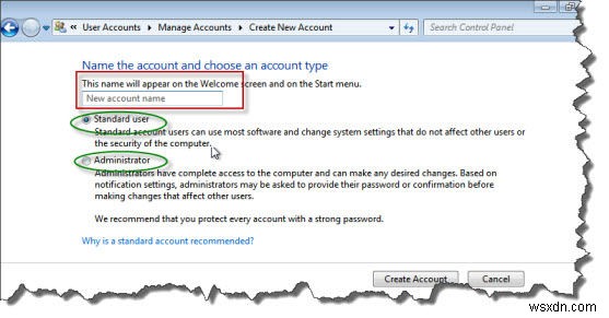 วิธีการสร้างบัญชีผู้ดูแลระบบใน Windows 7