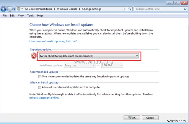 วิธีแก้ปัญหา Windows Update ใน Windows 7/8/8.1 &Server 2008/2012