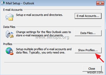 วิธีสร้างโปรไฟล์ Outlook ใหม่และนำเข้าข้อมูล Outlook (*.PST)