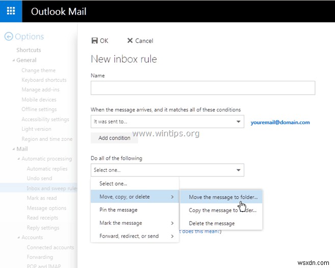 วิธีปิดใช้งานตัวกรองอีเมลขยะในจดหมาย Outlook (Outlook.com, Office365)