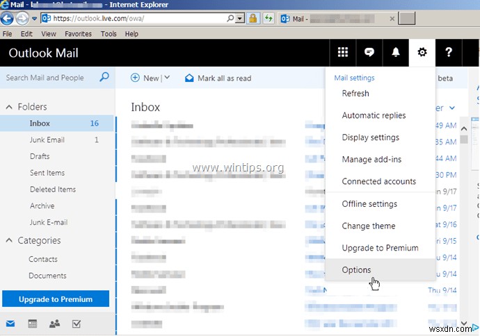 วิธีปิดใช้งานตัวกรองอีเมลขยะในจดหมาย Outlook (Outlook.com, Office365)