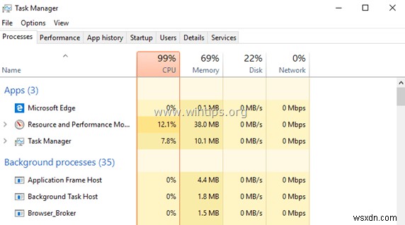 วิธีแก้ปัญหาการใช้งาน CPU สูงของ Windows 10