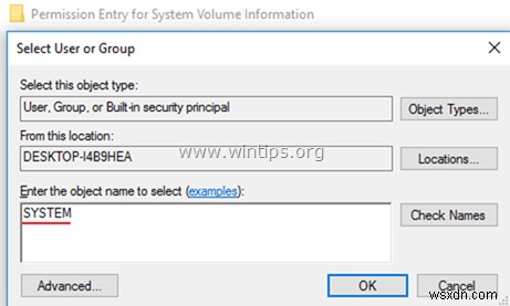 วิธีแก้ไข:C:\System Volume Information ไม่สามารถเข้าถึงได้ – การเข้าถึงถูกปฏิเสธ