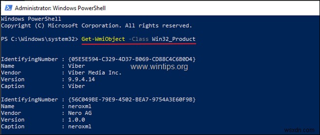 วิธีดูแอปและแพ็คเกจที่ติดตั้งทั้งหมดใน Windows 10, 8.1, 8 จาก PowerShell