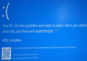 แก้ไข:การตรวจสอบความปลอดภัยของเคอร์เนลล้มเหลวใน Windows 10/8/8.1