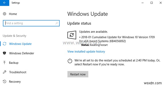 วิธีแก้ไขปัญหาการอัปเดต Windows 10