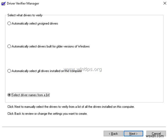 วิธีค้นหาว่าไดรเวอร์ใดที่ทำให้ Windows ขัดข้องด้วยหน้าจอสีน้ำเงินโดยใช้โปรแกรมตรวจสอบไดรเวอร์