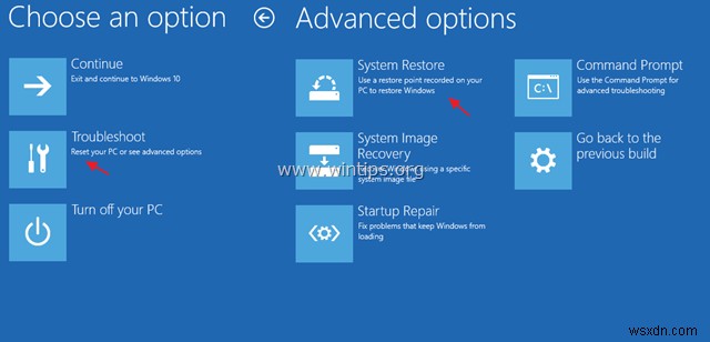 การแก้ไข:Windows ไม่สามารถบูตได้หลังจากติดตั้งการอัปเดต (Windows 7/8/10)