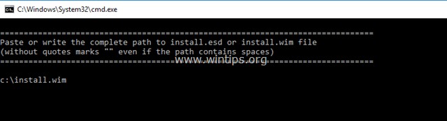 วิธีการแปลง Install.WIM เป็น Install.ESD หรือในทางกลับกัน