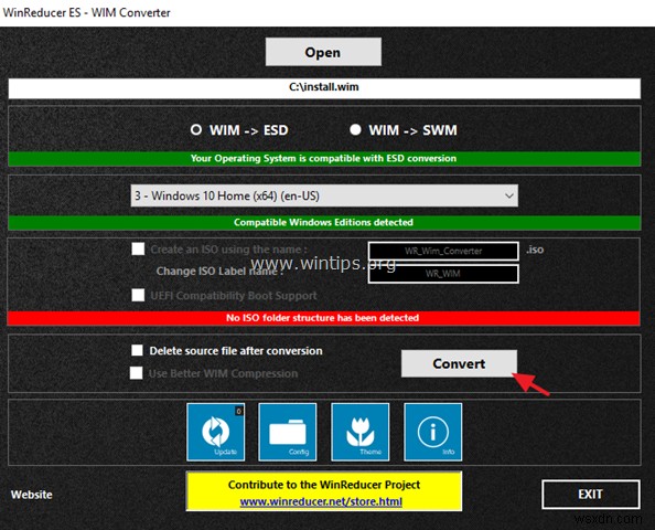 วิธีการแปลง Install.WIM เป็น Install.ESD หรือในทางกลับกัน