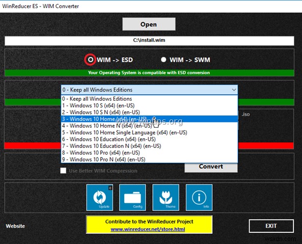 วิธีการแปลง Install.WIM เป็น Install.ESD หรือในทางกลับกัน