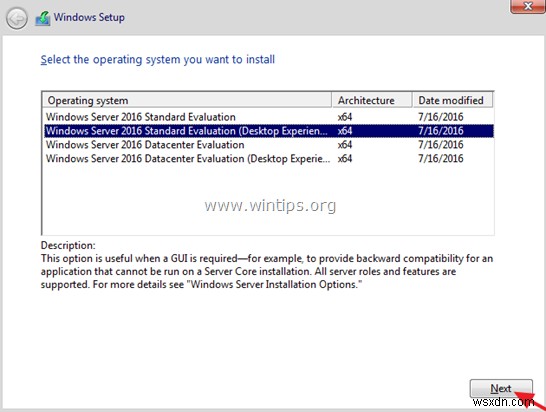 วิธีการติดตั้ง Windows Server 2016 ทีละขั้นตอน