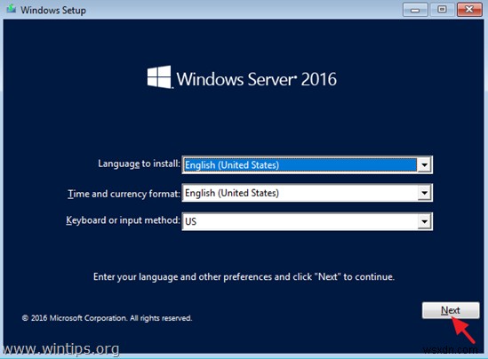 วิธีการติดตั้ง Windows Server 2016 ทีละขั้นตอน