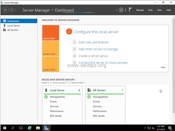 วิธีการติดตั้ง Windows Server 2016 ทีละขั้นตอน