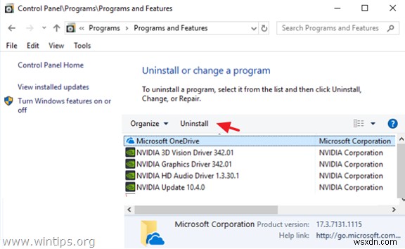 วิธีปิดใช้งาน ถอนการติดตั้ง หรือติดตั้ง OneDrive ในระบบปฏิบัติการ Windows 10/8/7