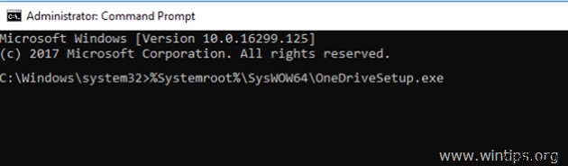 วิธีปิดใช้งาน ถอนการติดตั้ง หรือติดตั้ง OneDrive ในระบบปฏิบัติการ Windows 10/8/7