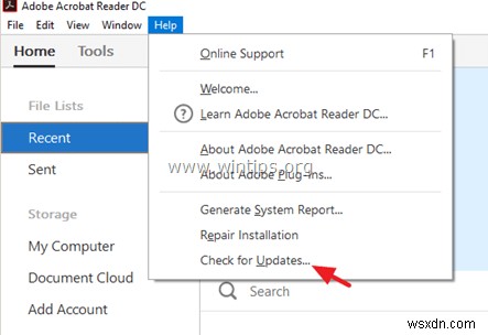 วิธีปิดใช้งานการอัปเดตอัตโนมัติใน Adobe Reader DC