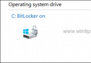 วิธีเข้ารหัสไดรฟ์ C:ด้วย BitLocker ใน Windows 10 Pro &Enterprise
