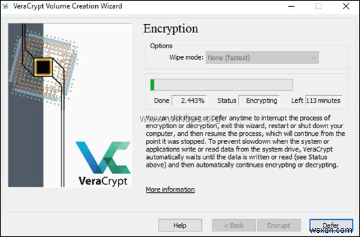 วิธีเข้ารหัสไดรฟ์ C:ด้วย VeraCrypt ใน Windows (ทุกรุ่น)