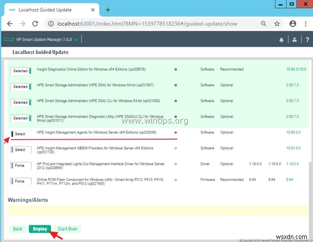 วิธีใช้ HP Smart Update Manager เพื่ออัปเดตเซิร์ฟเวอร์ ProLiant