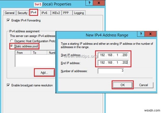 วิธีตั้งค่า L2TP VPN Server 2016 ด้วย Preshared Key แบบกำหนดเองสำหรับการตรวจสอบสิทธิ์