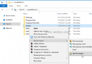 วิธีแชร์ไฟล์ใน Windows 10
