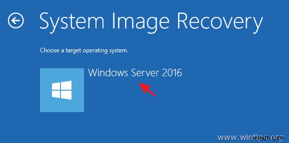 วิธีการกู้คืนเซิร์ฟเวอร์ 2016 จากการสำรองข้อมูลอิมเมจระบบหาก Windows ไม่สามารถบู๊ตได้ตามปกติ (วิธีออฟไลน์)