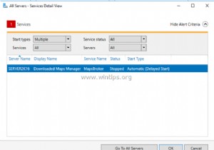 การแก้ไข:ข้อผิดพลาดของบริการ Maps Manager (นายหน้าแผนที่) ดาวน์โหลดในเซิร์ฟเวอร์ 2016