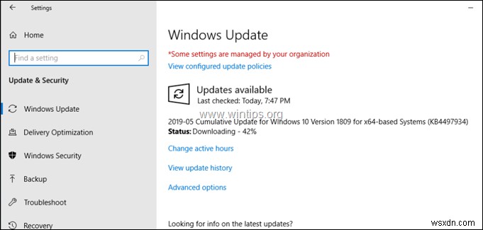 แก้ไข:ติดตั้ง Windows 10 Update 1903 ไม่สำเร็จ (แก้ไขแล้ว)