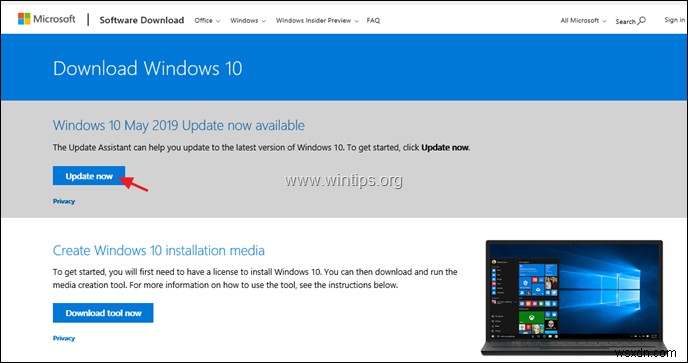 แก้ไข:ติดตั้ง Windows 10 Update 1903 ไม่สำเร็จ (แก้ไขแล้ว)