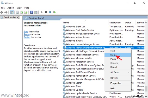 แก้ไข:ผู้ให้บริการ WMI โฮสต์การใช้งาน CPU สูงในระบบปฏิบัติการ Windows 10/8/7 (แก้ไขแล้ว)