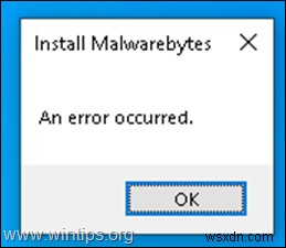 การแก้ไขด่วน:ติดตั้ง Malwarebytes เกิดข้อผิดพลาด (แก้ไขแล้ว)